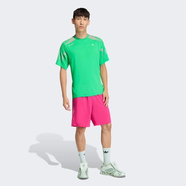 สีเขียว เสื้อยืดแขนสั้น F50