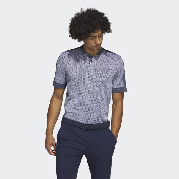 adidas Ultimate365 Tour Textured PRIMEKNIT Golf Polo Shirt - White
