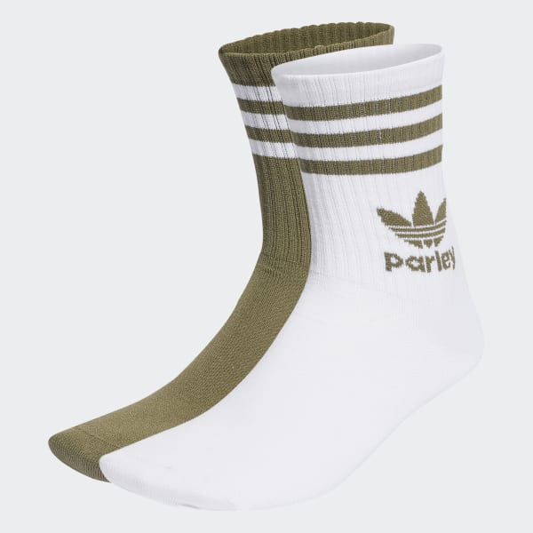 bílá Ponožky Parley Mid Crew –⁠ 2 páry