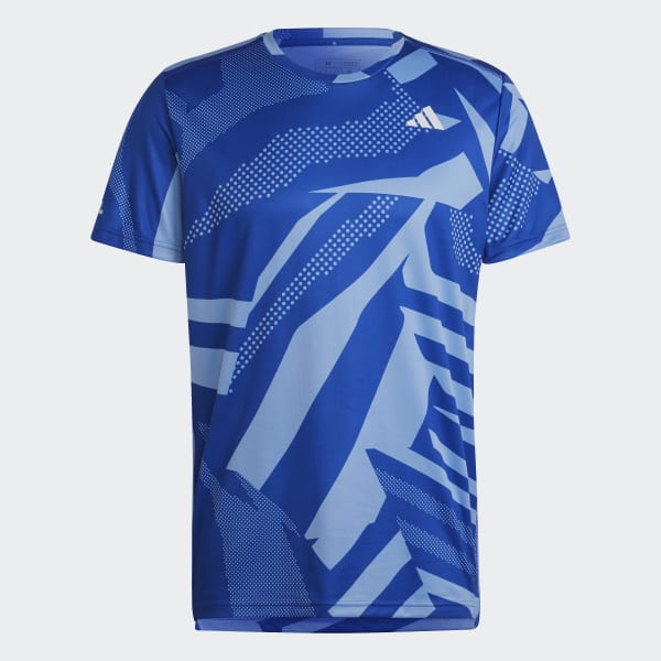 adidas Own the Run Seasonal Tee Blue adidas India