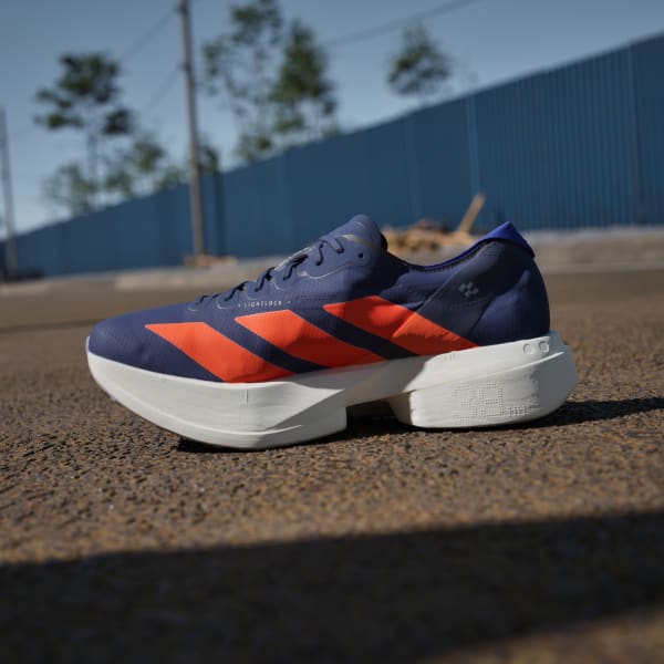 スニーカー★アディダス★Adizero Adios Pro 4 Blue Orange Men's Adidas Adizero Adios Pro 4 Running Shoes :Dark Blue