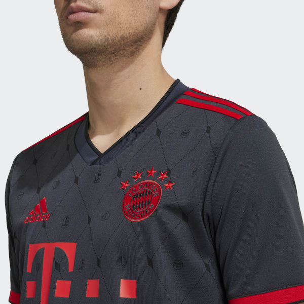 Gris Camiseta Uniforme Tercera Bayern de Múnich 22/23 JME90