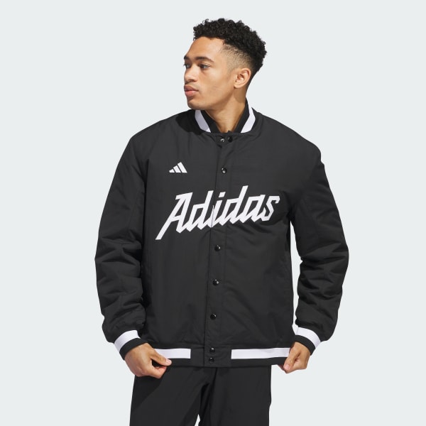 Μαύρο Baseball Coaches Jacket