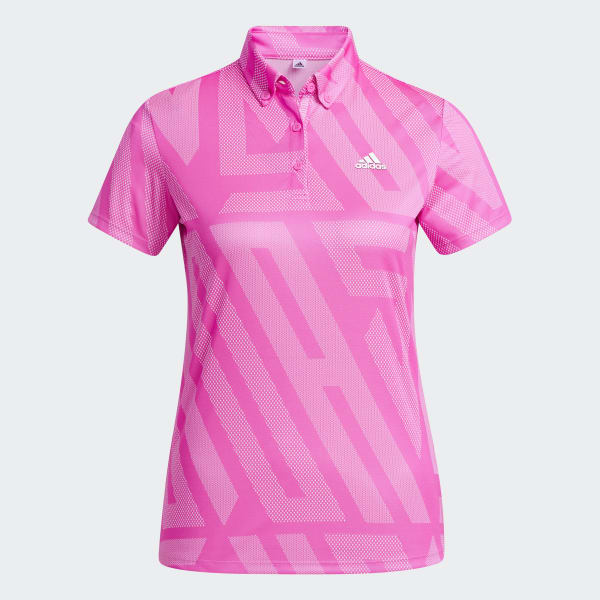Pink adidas polo hot sale