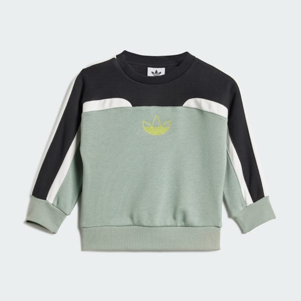 Hijau Set Crew Oversize Anak