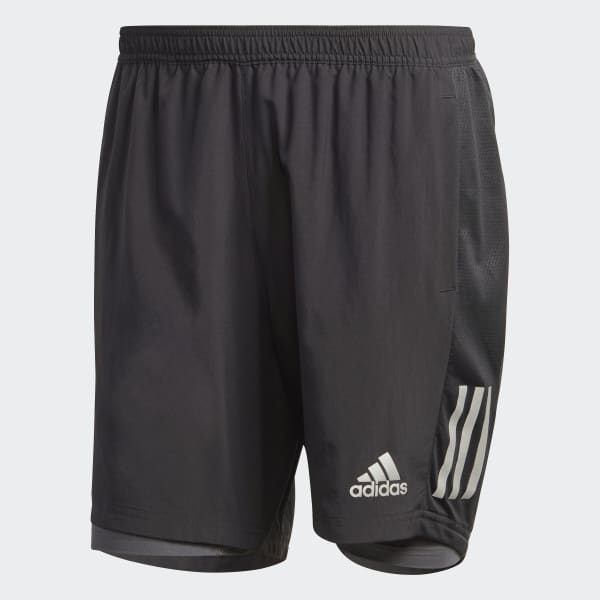 Pantalones Cortos Own The Run Two In One Negros Y Grises Para Hombre Adidas Espana