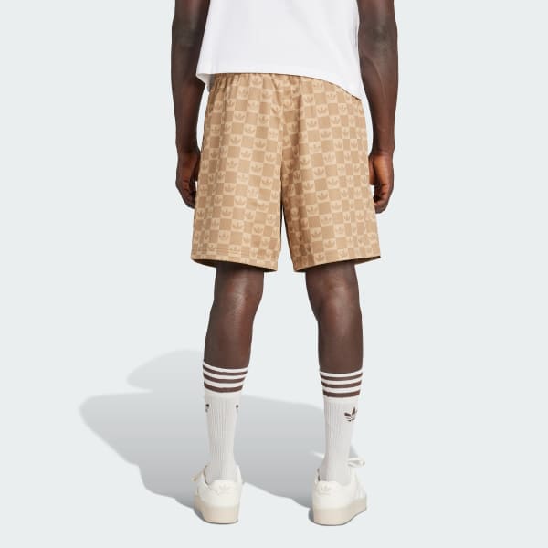 Braun Monogram Regular Mesh Shorts