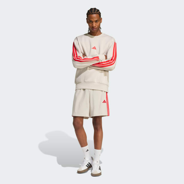 Bege Shorts Essential Três Listras Chelsea