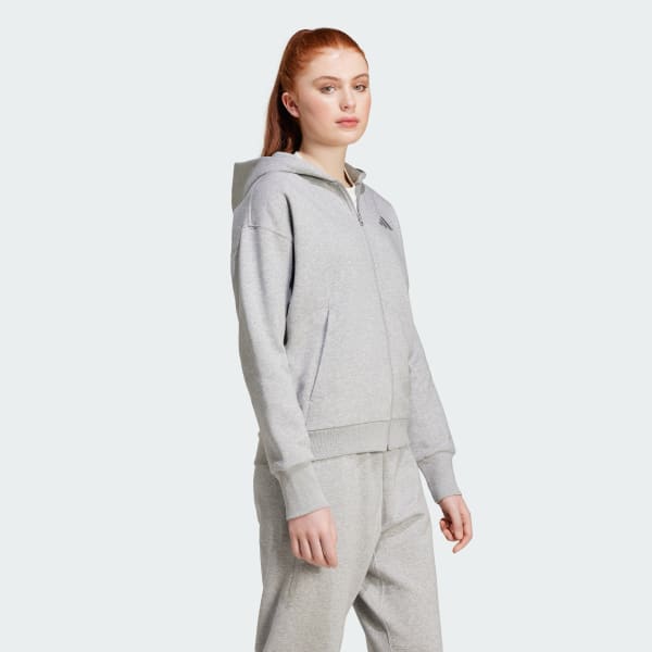 Grey ALL SZN Fleece Full-Zip Hoodie