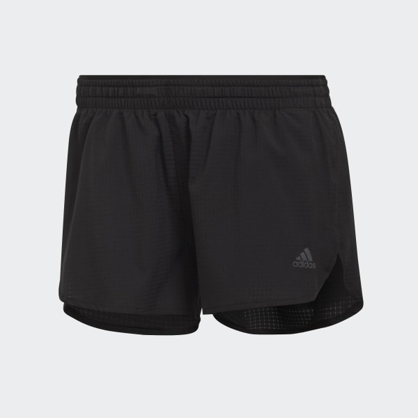 adidas Designed for Running 2-in-1 Recycled Running Shorts, Black, S