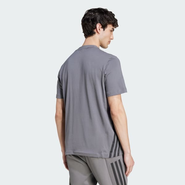 Grey Future Icons 3-Stripes Tee