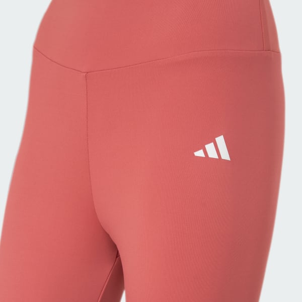 Rosa Calça Legging Treino De Poliamida