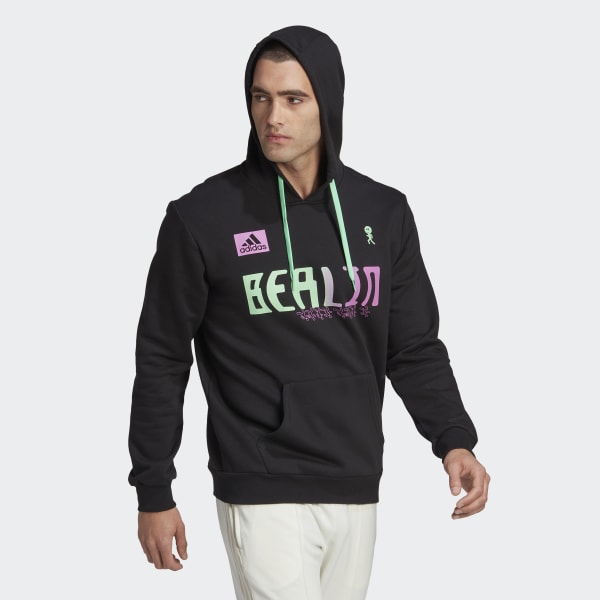 Szary Berlin Graphic Hoodie RM202
