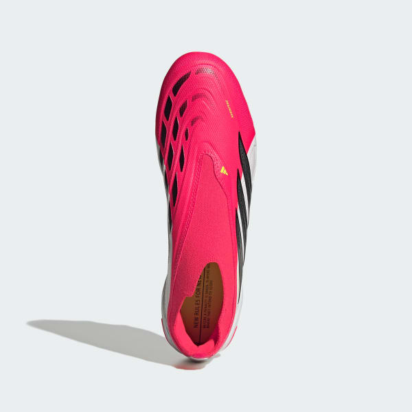 Rosso Scarpe da calcio PREDATOR LEAGUE Laceless Firm Ground