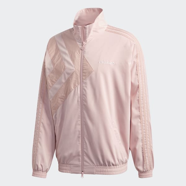 pink adidas track jacket mens