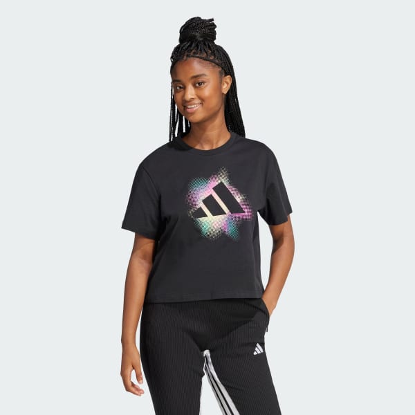 Negro Polera Dance Estampada