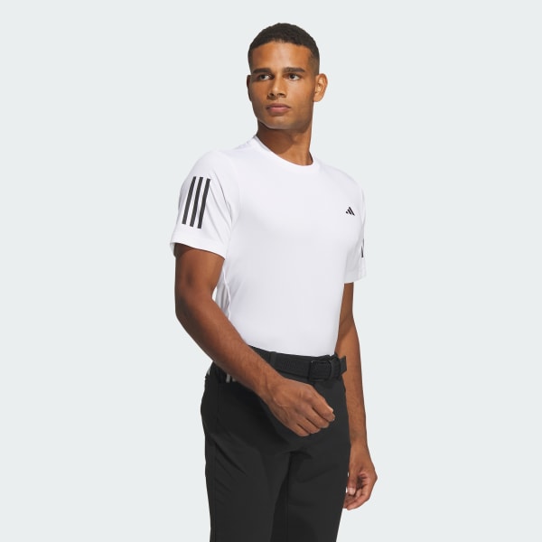 White AEROREADY 3-Stripes Crewneck Tee