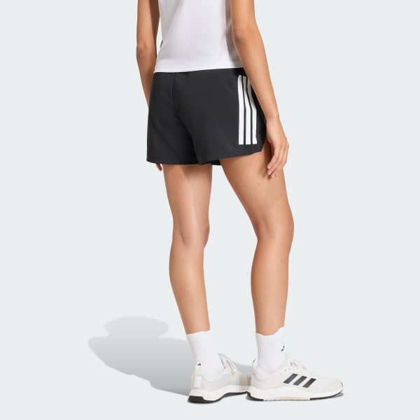 Black Hyperglam 3-Stripes Woven Shorts