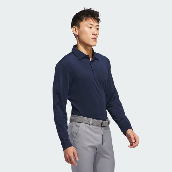 Blue Long Sleeve Polo Shirt