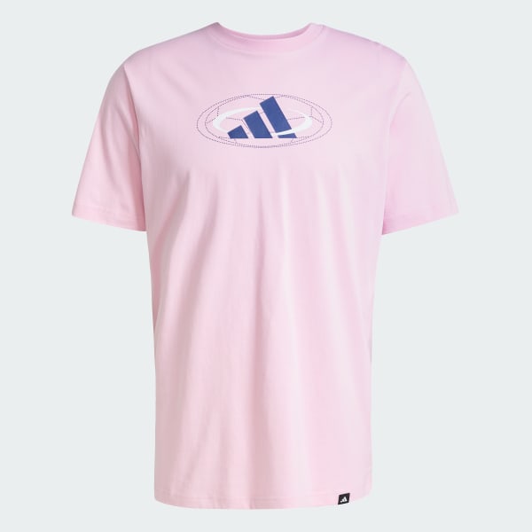 Merah-muda T-Shirt Blok Grafis House of Tiro