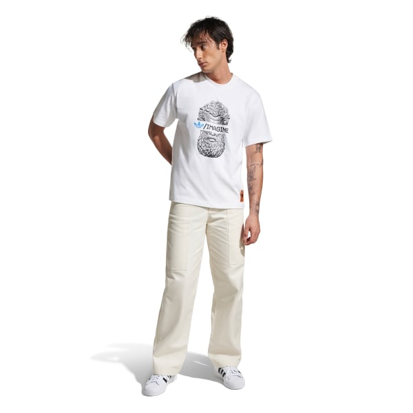 White Emre Yusufi T-shirt White & Silver