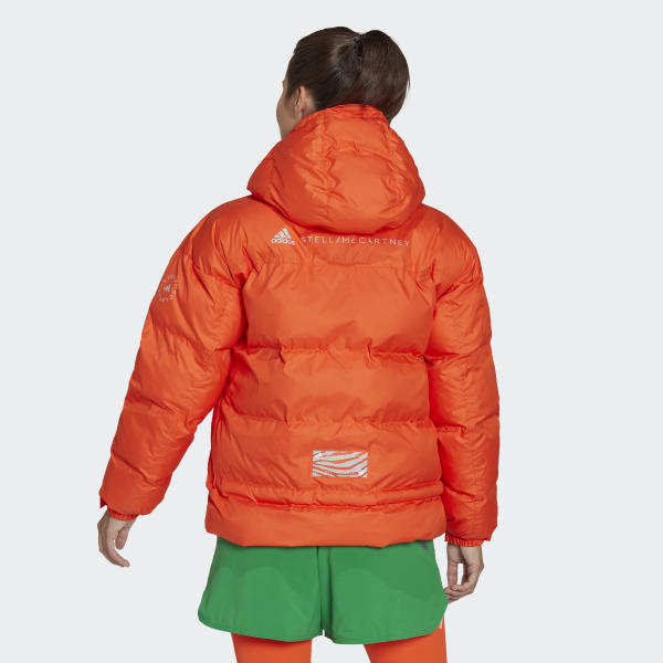 oranje adidas by Stella McCartney Mid-Length Gewatteerd Winterjack UG014