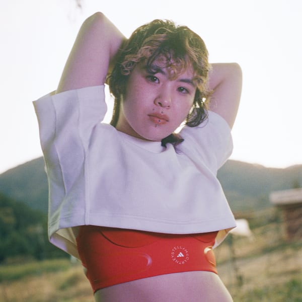 White adidas by Stella McCartney Future Playground Crop Top