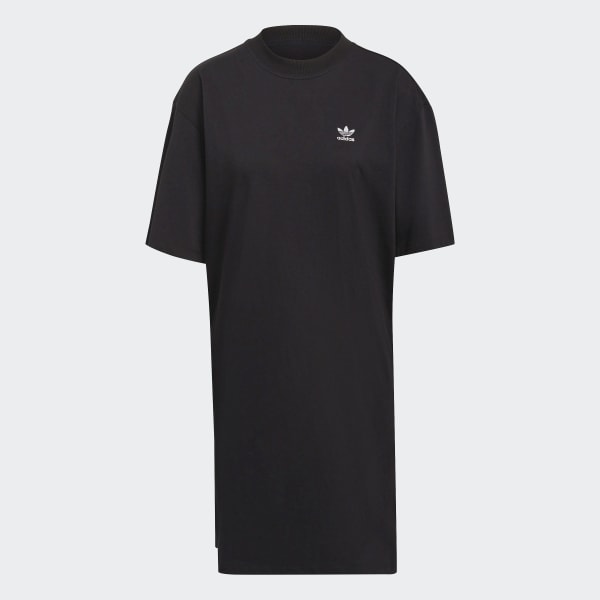 Negro Vestido tipo Camiseta Adicolor Classics Trifolio Grande CC967