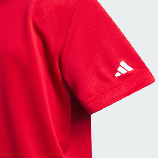 Red Performance Short Sleeve Polo Shirt Kids