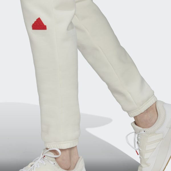 White Fleece Joggers DP851