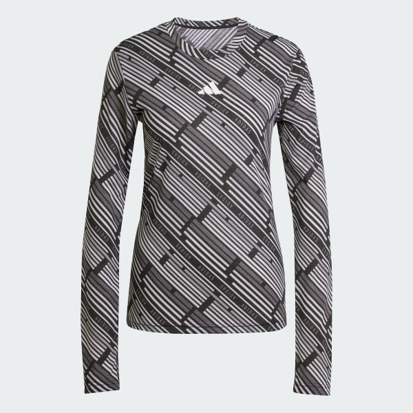 Black Emerging Harmony Long Sleeve Jersey Shirt
