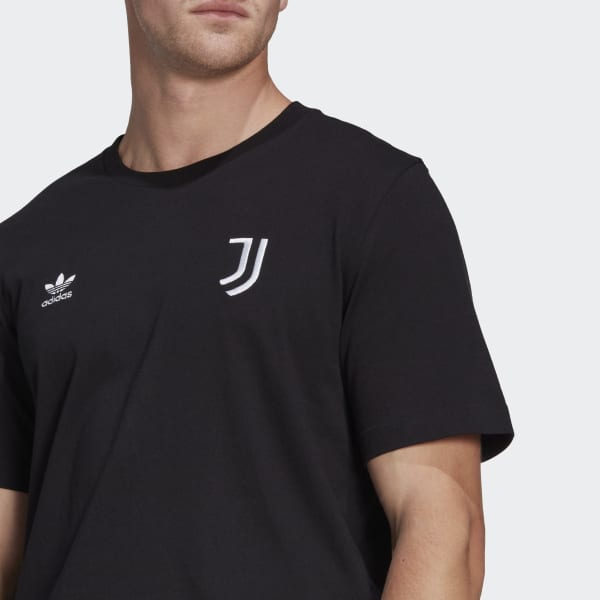 Negro Camiseta Essentials Trefoil Juventus