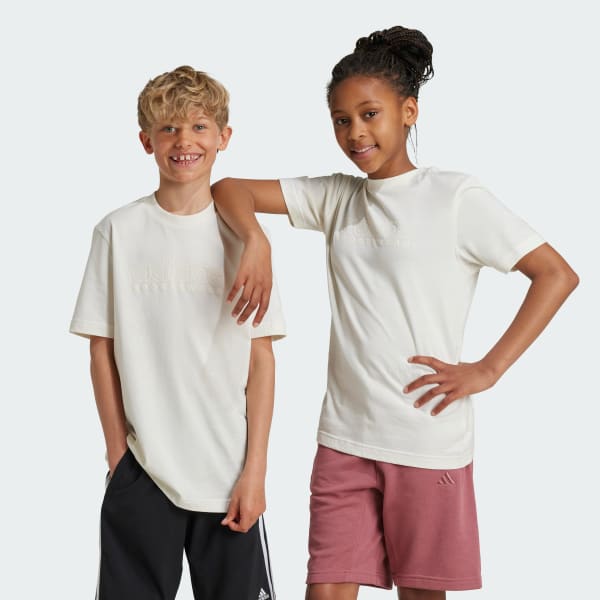 White ALL SZN Graphics Tee Kids