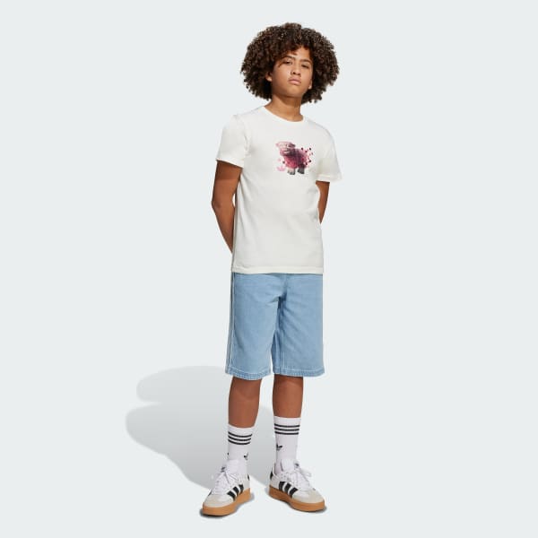 Wit adidas Originals x Minecraft Graphic Tee