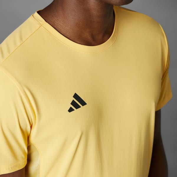 Gelb Adizero Essentials Running T-Shirt
