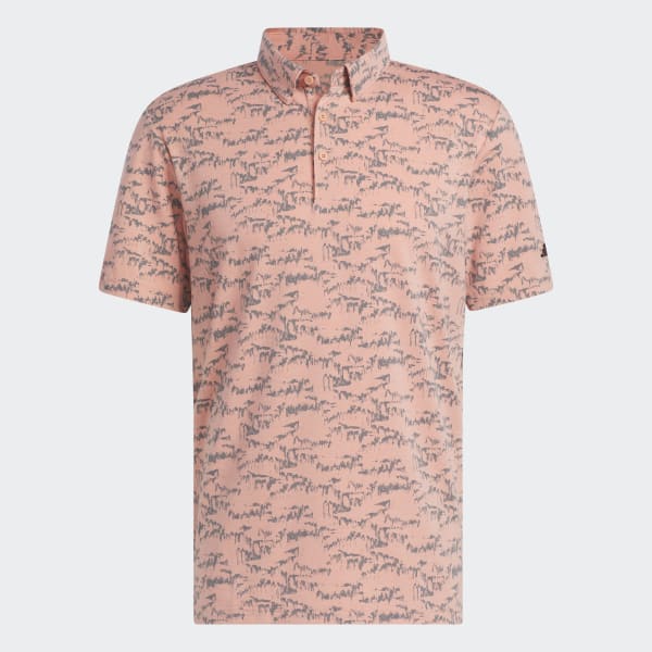 Red Go-To Printed Polo Shirt