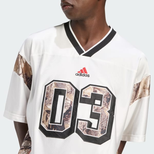 adidas Originals 迷彩サッカー ジャージー - ホワイト