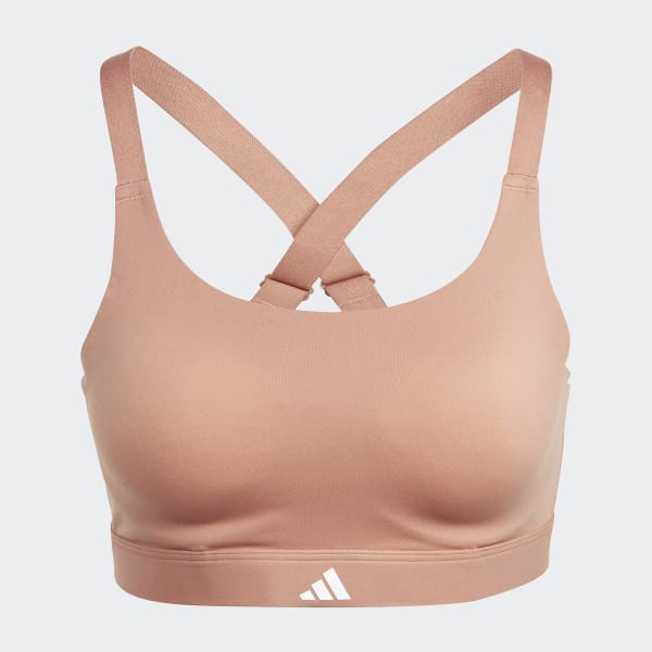 Clothing - Tailored Impact Luxe Training High-Support Bra (Plus Size) -  Pink