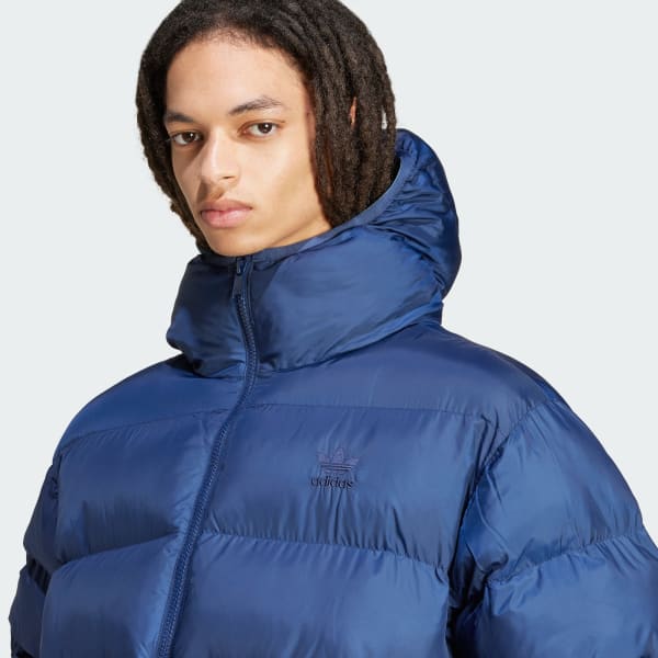 Blue adidas puffer jacket shop