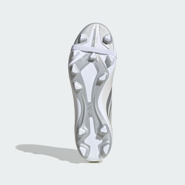 White Predator Club Fold-Over Tongue Firm Ground/Multi Ground Football Boots