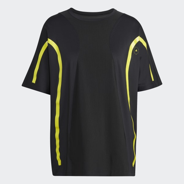 Preto T-shirt Larga para Running TruePace adidas by Stella McCartney IE185