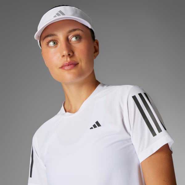 White Own the Run CLIMACOOL Colorblock Tee