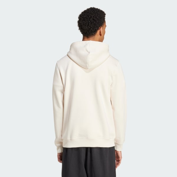 White Trefoil Essentials Hoodie