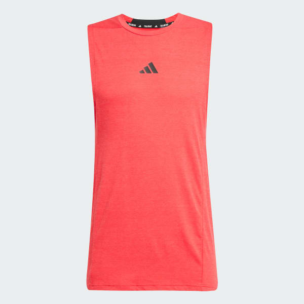 Red Designed for Training Workout Tank Top