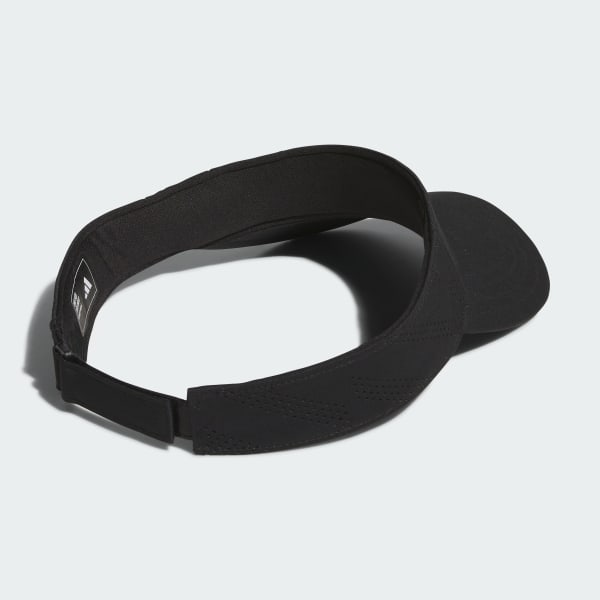 ブラック 【ゴルフ】メタルロゴ テックバイザー