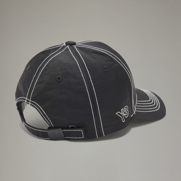 Black Y-3 STITCH CAP