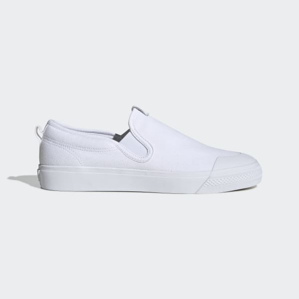 Nizza Slip-On All White Shoes | adidas 
