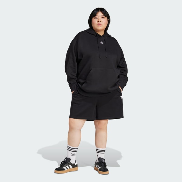 Negro Shorts Essentials Felpa Francesa (Tallas Grandes)