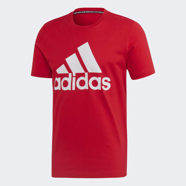 Rojo Remera Must Haves Badge of Sport
