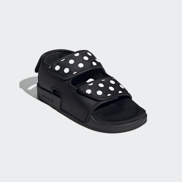 black polka dot sandals